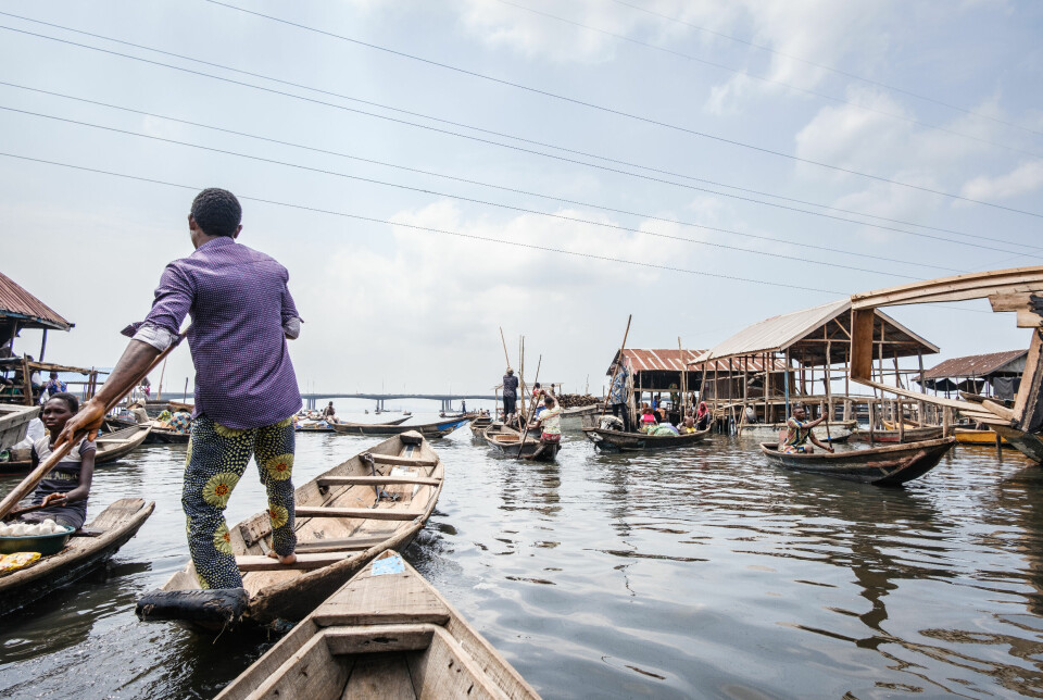 Makoko er en uformell bosetting i hjertet av Lagos. De fleste husene er bygget på påler i vannet.