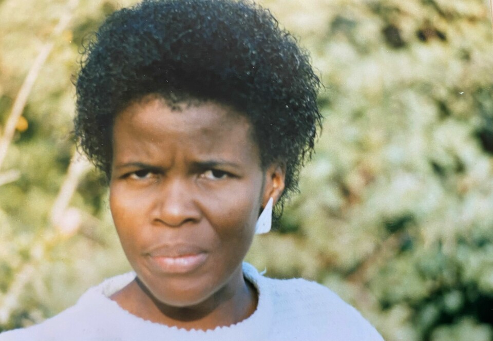 Thenjiwe Mtintso i Gaborone på 80-tallet.