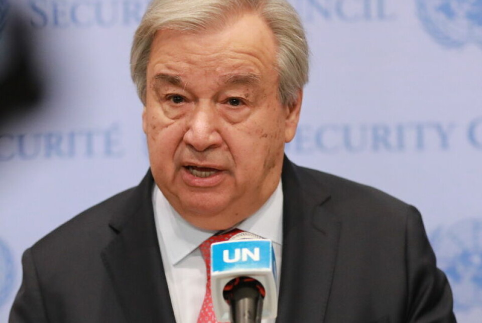 Antonio Guterres, FNs generalsekretær .