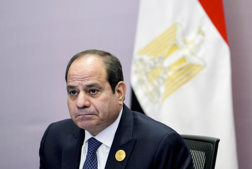 Egypts president Abdul Khalil al-Sisi vil ikke ha flere hundre tusen palestinske flyktninger inn på egyptisk område i Sinai.