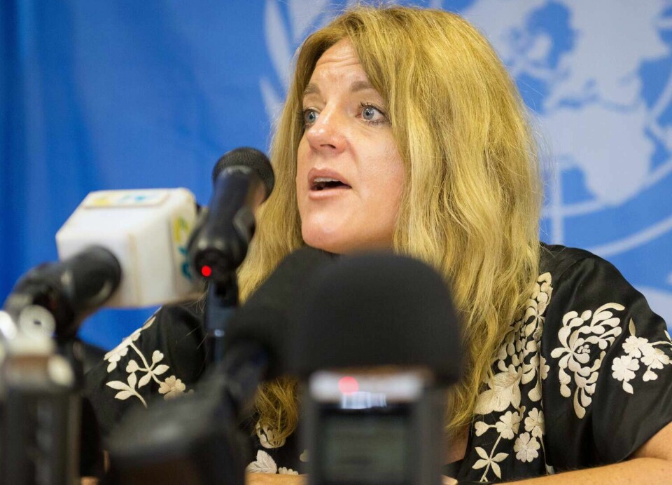 Hilde Frafjord Johnson fra da hun var FNs spesialutsending til Sør-Sudan.