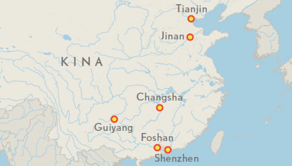 Det er rundt 150 byer i Kina med over en million innbyggere. Her er seks store og spennende kinesiske byer du muligens ikke har hørt om.