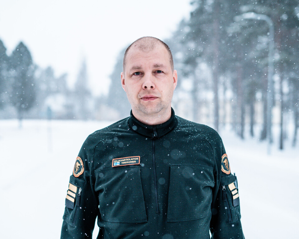 Oberstløytnant Tomi Tirkkonen, fungerende sjef for grensevakten i Kainuu-distriktet.