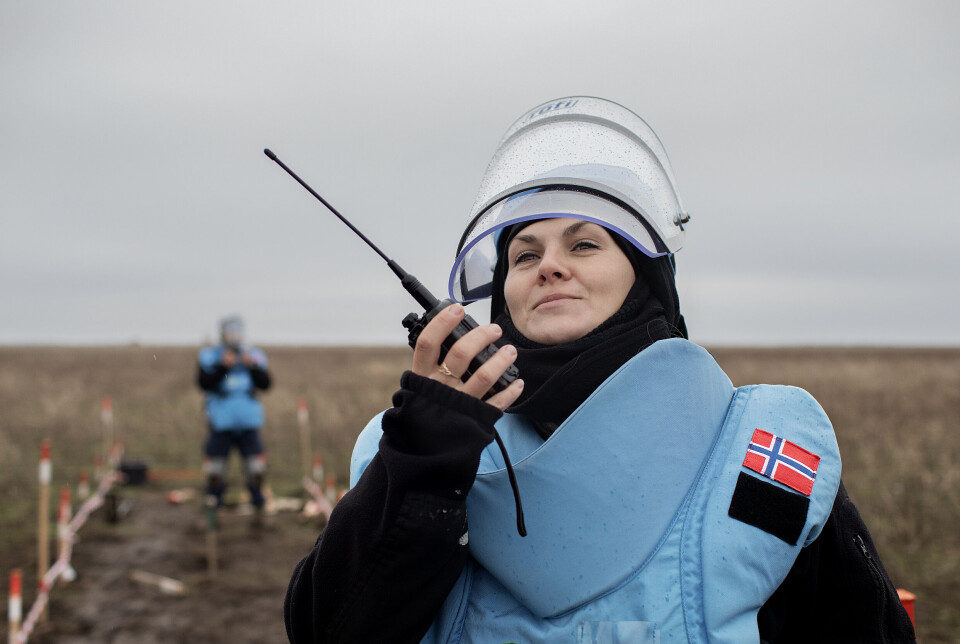 Olha Moskovchenko er en av Norsk Folkehjelps minerydder-teamledere i Mykolaiv-regionen, ikke langt fra de russiskokkuperte områdene i øst.