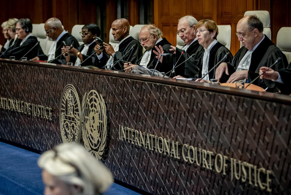 FN-domstolen (ICJ) i Haag gir Israel ordre om å innføre hastetiltak på Gazastripen