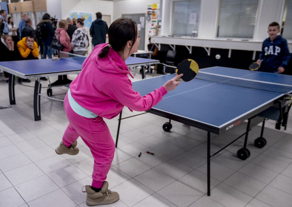 I takt med krigshandlingene i Ukraina fortsetter strømmen av flyktninger med uforminsket styrke. Bildet er fra Nasjonalt mottakssenter i Råde i 2022.