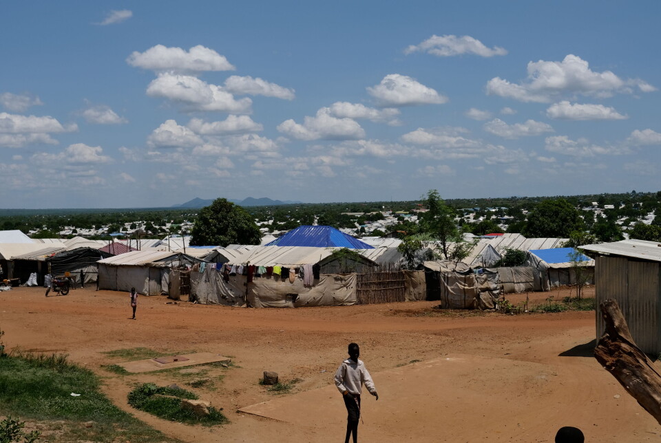 I denne leiren for internt fordrevne ved UNMISS-basen i Juba føler folk seg litt tryggere om noe skulle skje.
