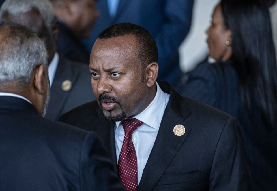 Etiopias statsminister Abiy Ahmed under toppmøtet til Den afrikanske union i Addis Abeba i februar 2024.