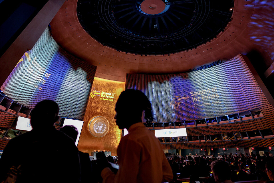 FNs generalforsamling lyste opp under handlingsdagene før Fremtidens toppmøte i New York.