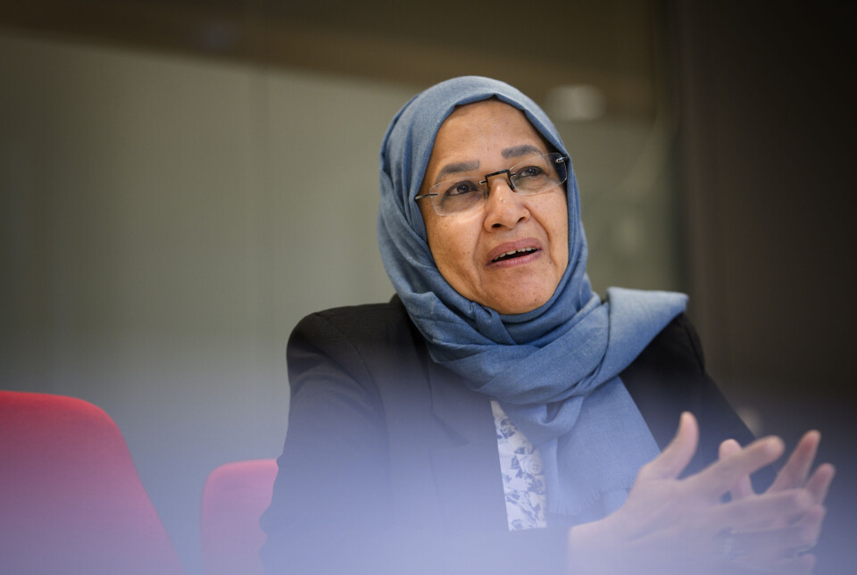 Generalsekretær for Sudans Røde Halvmåne, Aida Elsayed, i Oslo.