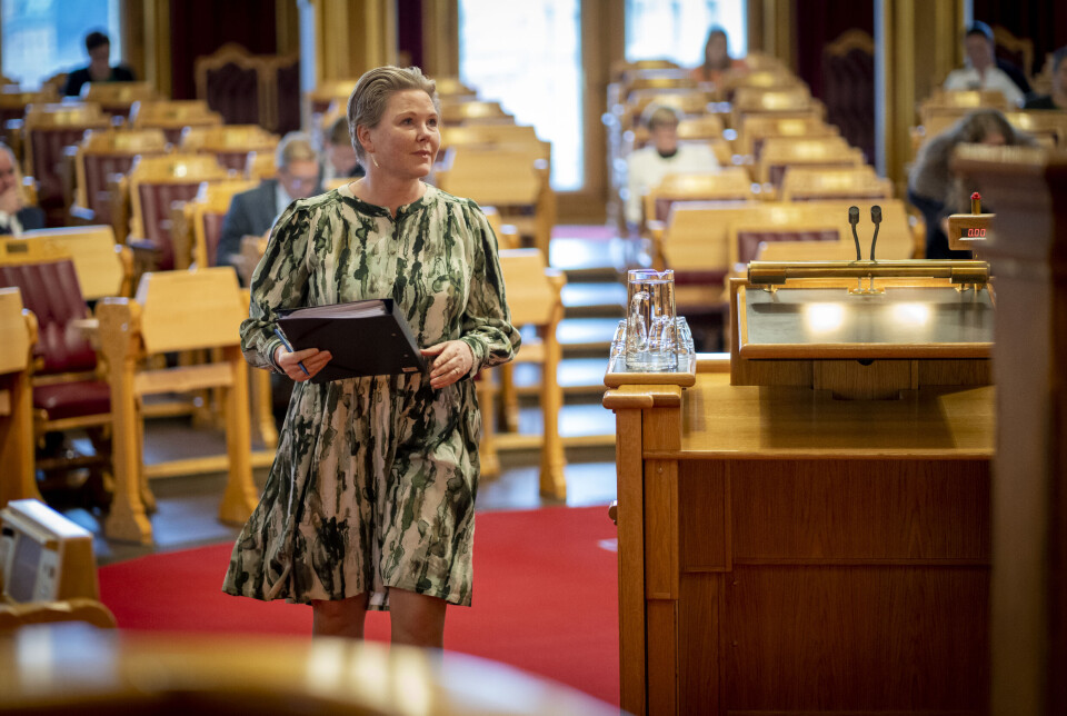 Utviklingsminister Anne Beathe Tvinnereim (Sp) mener det er viktig å satse på utdanning i krise og konflikt.