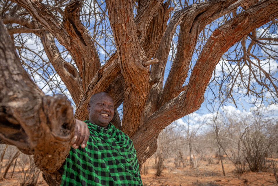 Lengima Kundayo ved hjemmet i landsbyen Katikati.