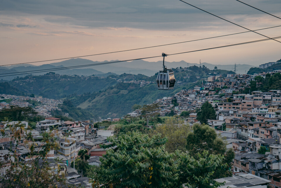 Manizales, Colombia. De store høydeforskjellene i mange latinamerikanske byer gjør taubaner til en opplagt transportløsning.