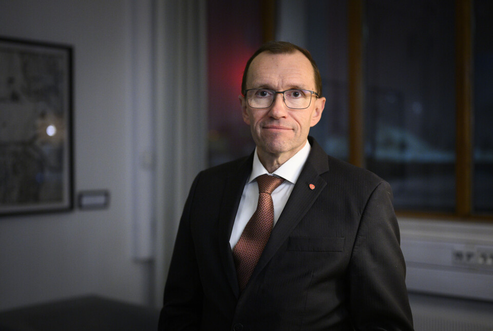 Norges utenriksminister Espen Barth Eide (Ap) i Utenriksdepartementet i Oslo.