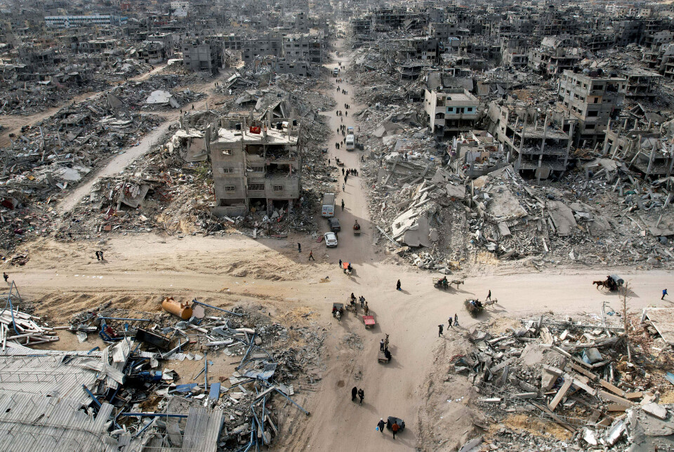 Ekstreme ødeleggelser og enorme behov: Rafah, sør i Gaza, i dag, 20. januar 2025.