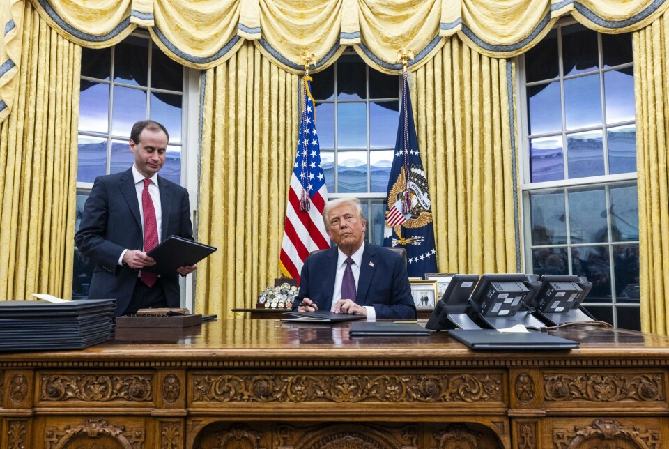 På sin første dag som USAs 47. president signerte Donald Trump en rekke ordrer fra sitt kontor i Det hvite hus.