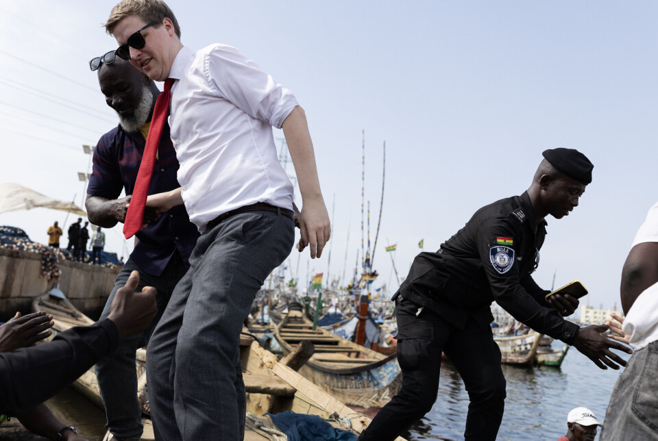 Ghana er et av Norges fem samarbeidsland for matsikkerhet, og målet med besøket i Tema, er å synliggjøre havsamarbeidet mellom landene.