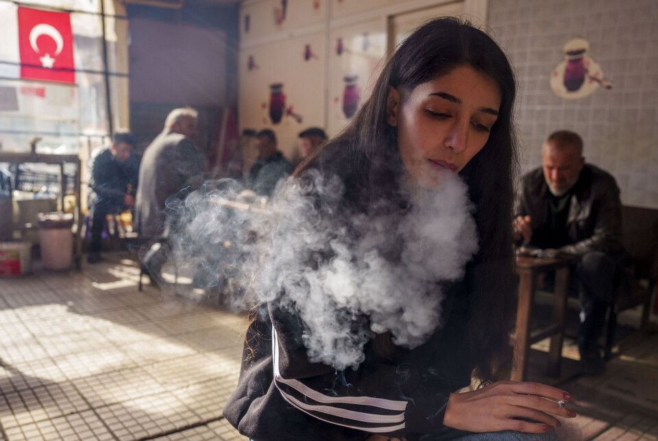 23 år gammel kom Zeinab Sahafi til Samsun i Tyrkia. En irakisk kafé har blitt stamstedet hennes.