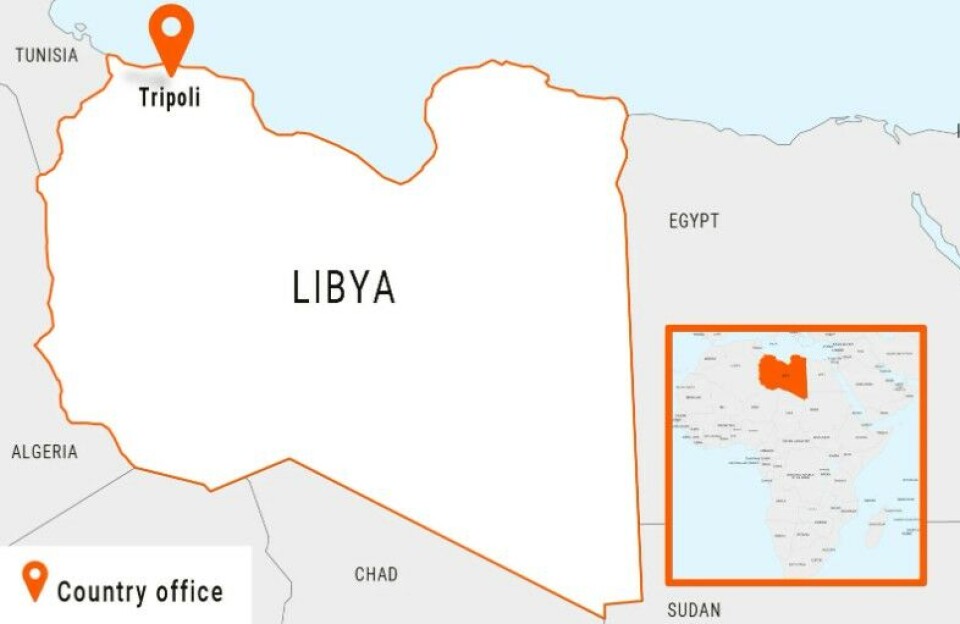 Flyktninghjelpen har programmer i både Tripoli og flere andre byer.