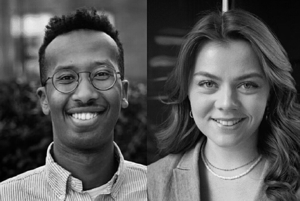 Fawzi Warsame og Kaja Ingdal Hovdenak.