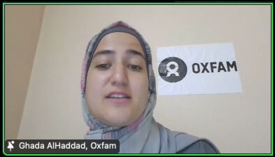 Ghada Alhaddad, Oxfam International Gaza.