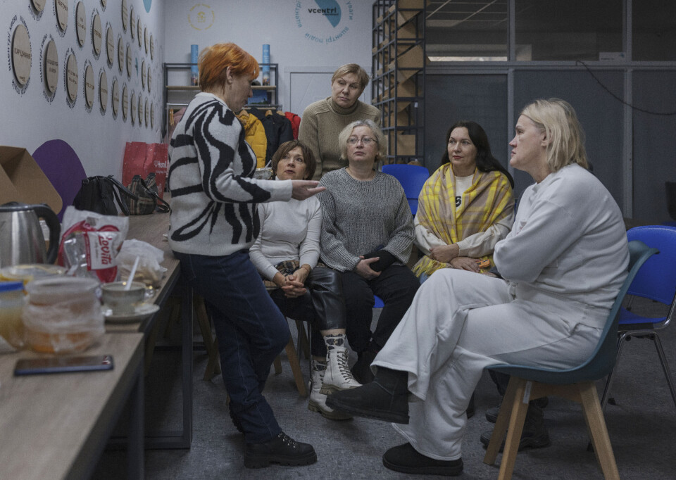 Da sønnen ble drept i krigen, grunnla Vira Lytvynenko organisasjonen «Heart Outward». Hver søndag møtes mødre med felles skjebne i Kyiv.
