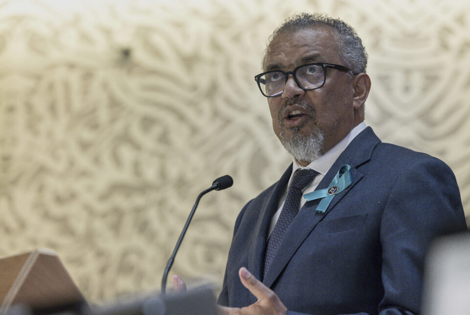 Hundrevis av helseministre lyttet da Tedros Adhanom Ghebreyesusda åpnet WHOs generalforsamlingen i dag.