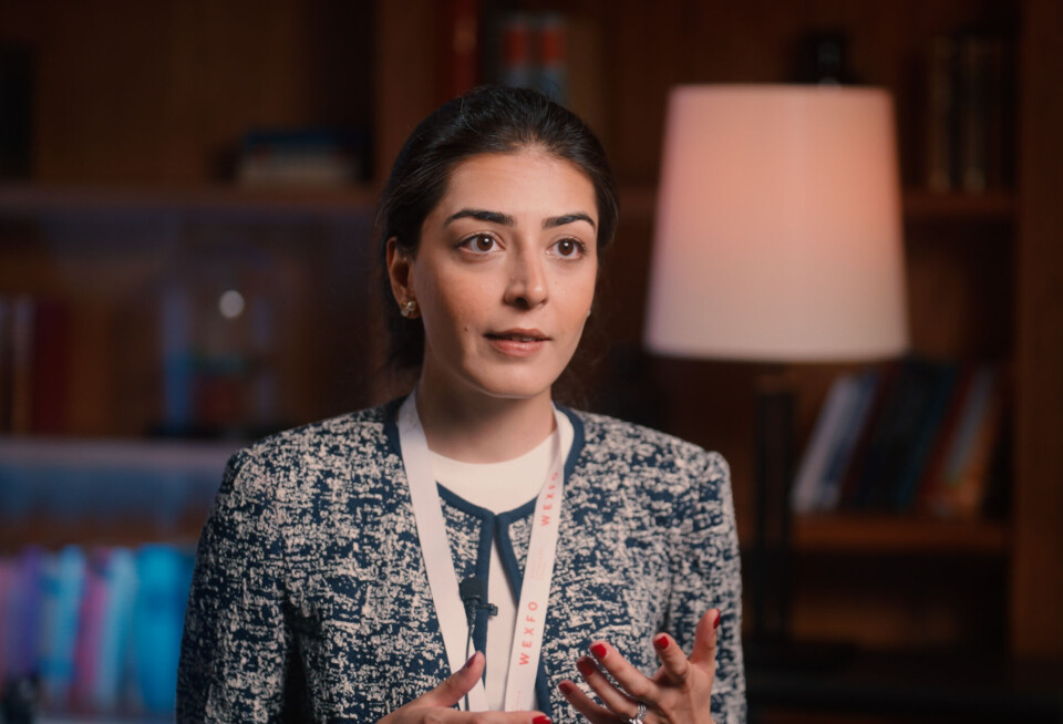 Imaan Mazari-Hazir (31) er vinneren av norsk pris under World Expression Forum på Lillehammer mandag kveld.