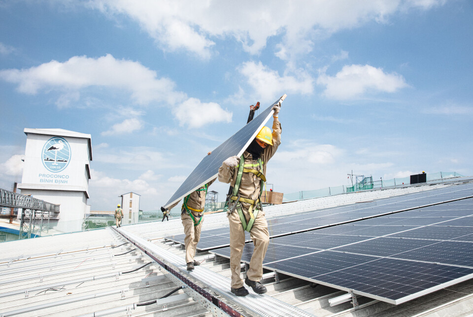 Norfund har hatt god avkastning på fornybar-prosjekter i land utenfor Europa og USA. Her fra prosjektet Green Roof i Vietnam i 2021. Prosjektet ble gjennomført før Klimainvesteringsfondet ble opprettet.