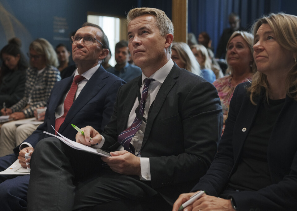 Andreas Motzfeldt Kravik, statssekretær for utenriksminister Espen Barth Eide, deltar i en panelsamtale på Nobels fredssenter i forbindelse med Stortingsmeldingen «Norges innsats for fred og konfliktløsning i en urolig verden».