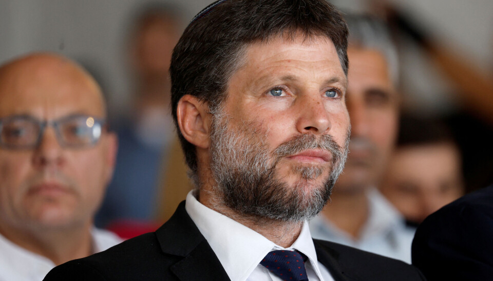 Israels ytterliggående finansminister Bezalel Smotrich er blant dem som allerede er rammet av norske sanksjoner. REUTERS/Amir Cohen