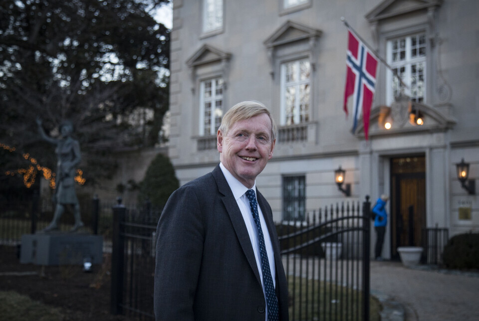 Kåre R. Aas da han var amassadør i Washington.