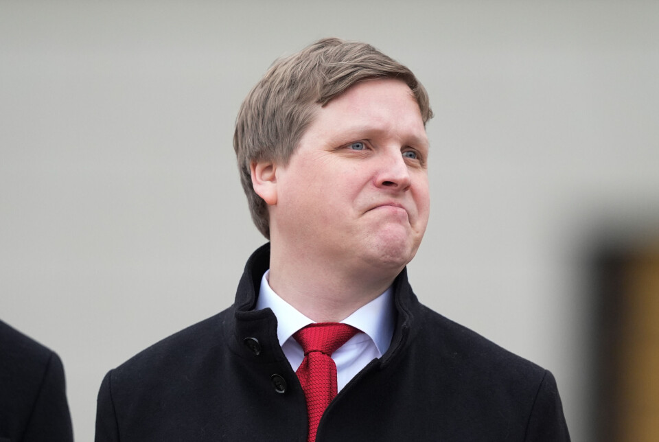 Åsmund Aukrust (Ap) da han ble utnevnt til ny utviklingsminister i februar, etter at Senterpartiet (Sp) gikk ut av regjeringen.