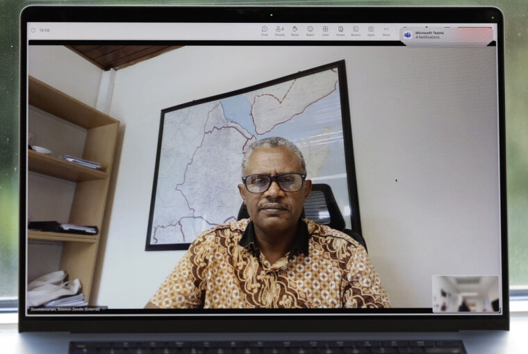 Solomon Zewdie Zeweldemariam ved den norske ambassaden i Etiopia