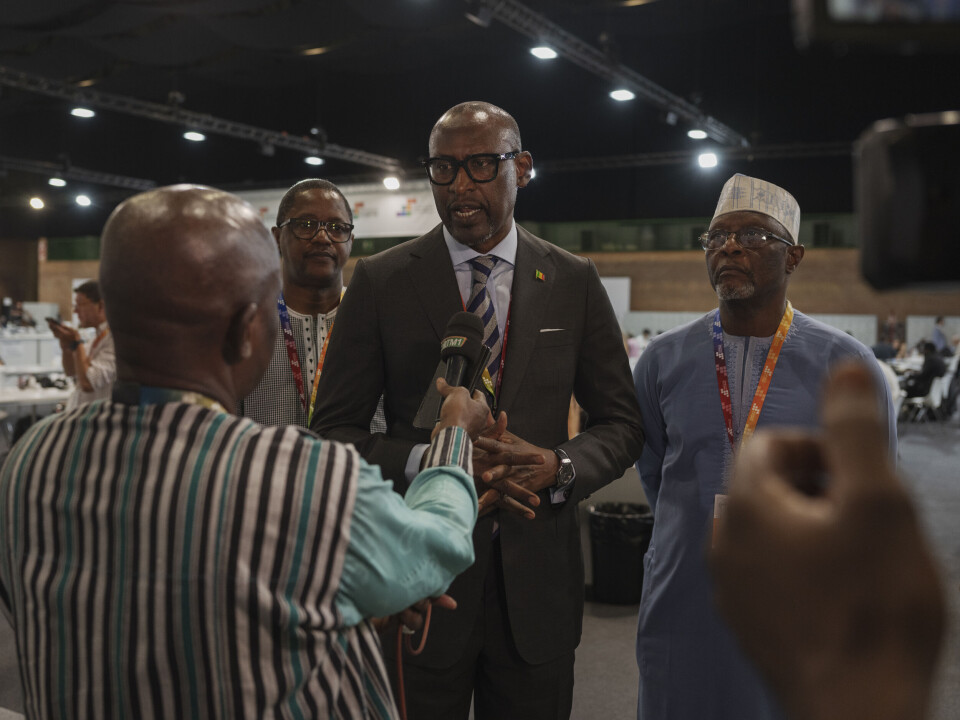 Panorama møtte utenriksminister i Mali Abdoulaye Diop på FNs konferanse om finansiering av utvikling i Sevilla hvor han er som en del av Sahel-konføderasjonen sammen med Burkina Faso og Niger.