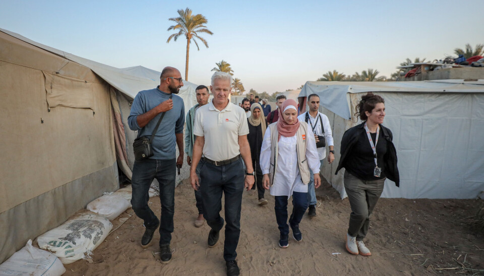 Flyktninghjelpens generalsekretær Jan Egeland har flere ganger besøkt organisasjonens arbeid på Gazastripen.