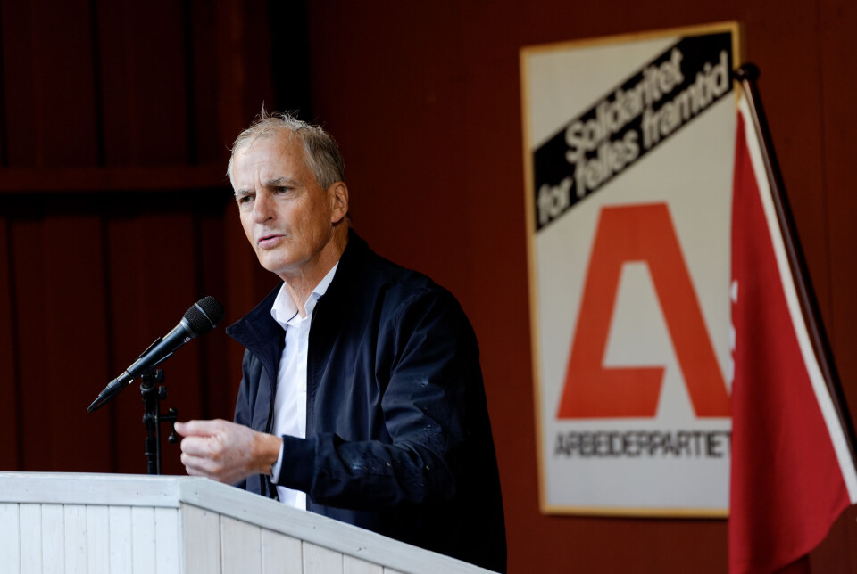 Støre besøkte torsdag AUFs sommerleir på Utøya, der han snakket om at stadig flere land vil anerkjenne Palestina som selvstendig stat.