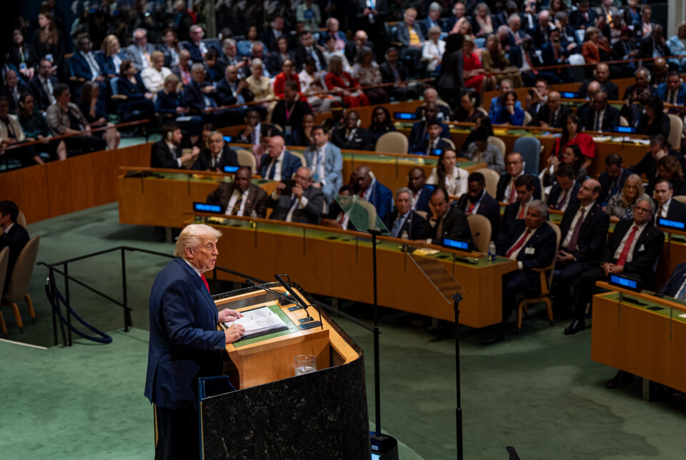 – Klimaendringene er det største bedraget noen gang, begrepet karbonavtrykk er en bløff, sa Donald Trump da han talte til FNs generalforsamling i går. USAs president anbefalte bruk av kull for å dekke opp energibehovet. – Rent, vakkert kull, sa han.