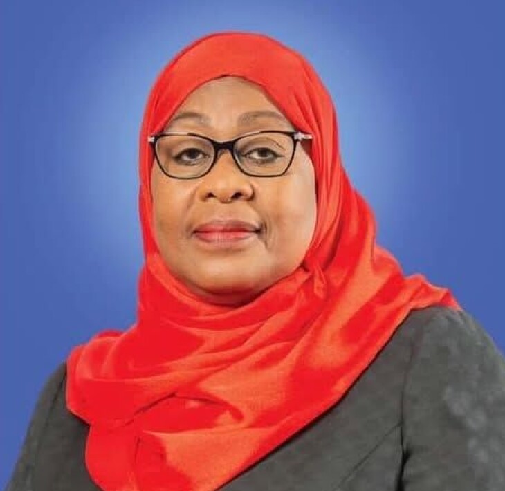 Samia Suluhu, Tanzanias president.