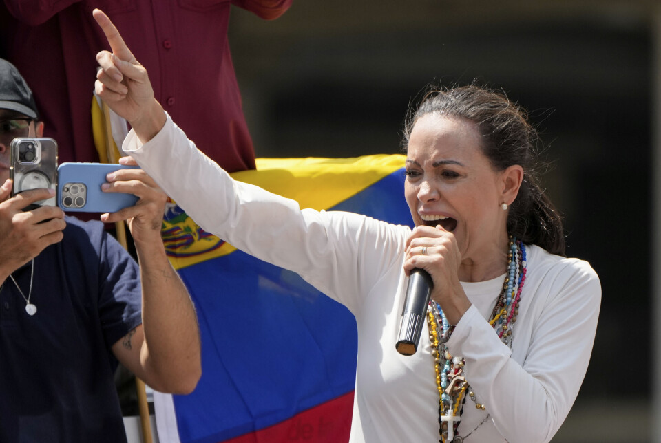 Fredsprisvinner María Corina Machado.