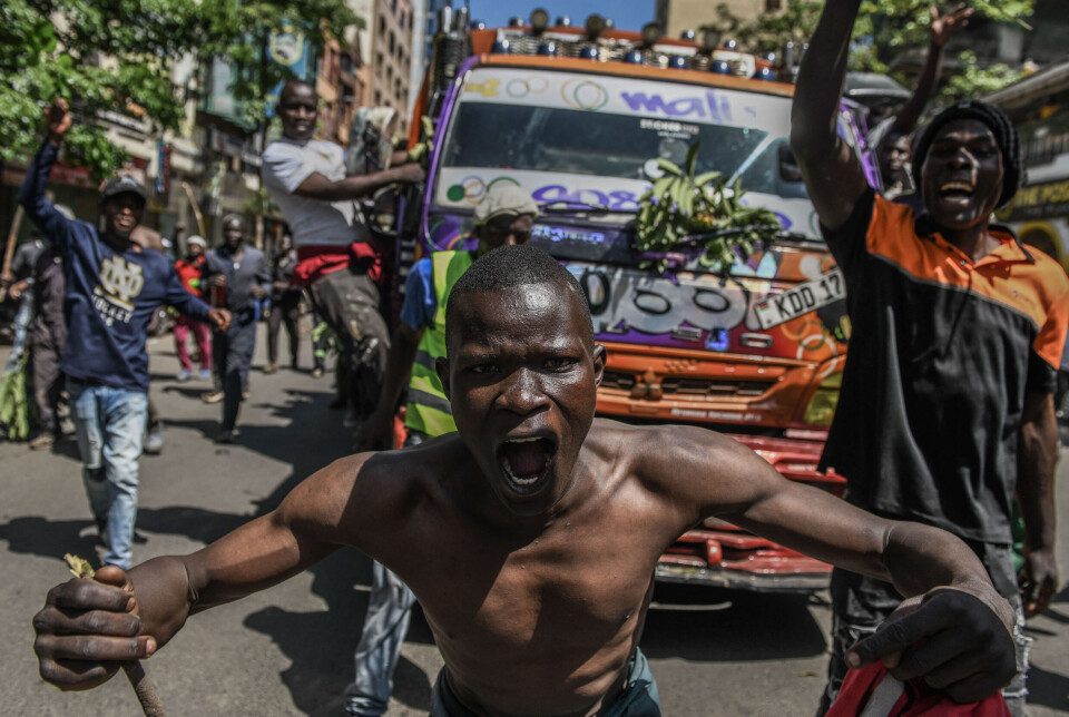 Store folkemengder samlet seg i gatene i Nairobi da det i går ble kjent at Raila Odinga er død. Også i dag har folk samlet seg i Nairobi for å vise sin sorg.