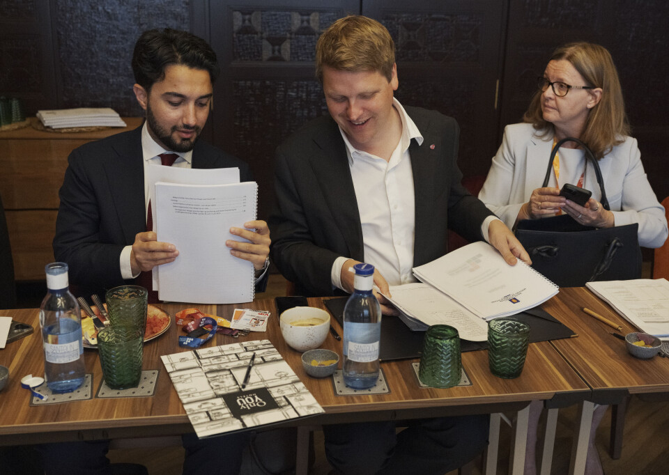 Støtten til FN kommer til å gå opp med Arbeiderpartiets forslag til nytt statsbudsjett, ifølge utviklingsminister Åsmund Aukrust (i midten). Her på FN-konferansen for utviklingsfinansiering i Sevilla i sommer.