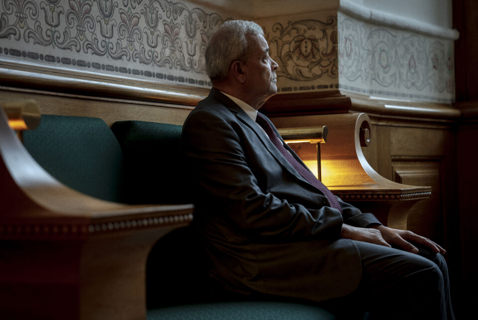 Younis al-Khatib på Christianborg i København 21. oktober.